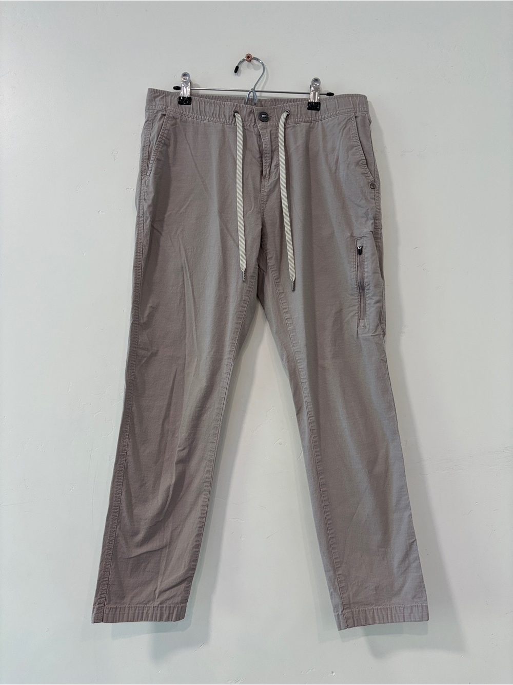 Vuori Pants Womens Size M Pale Pink Ripstop Drawstring Pockets Pull On